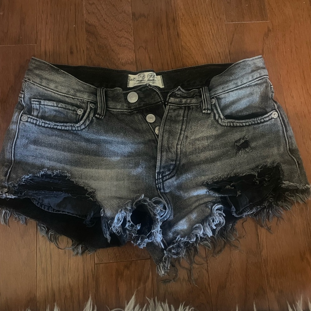 Free people jean shorts